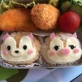 ティンク★'s cooksnap of when they made キャラ弁★ツムツム♡チップ＆デール.