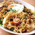 caruga's cooksnap of when they made 超簡単★インスタント焼きそばで！そばめし.