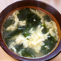 元's cooksnap of when they made 卵とわかめのスープ.