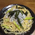 8751みほ's cooksnap of when they made しらすとアスパラのパスタ～ぽん酢仕立て～.