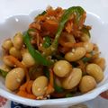 フリージア♬'s cooksnap of when they made ピーマンと人参とお豆の炒め物♪︎.