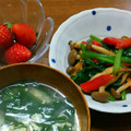 Ichigoいちご's cooksnap of when they made 減塩食♪ほうれん草としめじの野菜炒め.