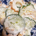 Ichisumi's cooksnap of when they made きゅうりとちくわのカレーマヨネーズ和え.