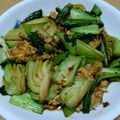 ナーちゃん's cooksnap of when they made 超簡単＆時短☆チンゲン菜＆卵の甘辛炒め♪.