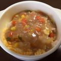 けくこ's cooksnap of when they made 離乳食完了期～野菜たっぷり天津飯☆.