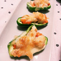 なぁこ34's cooksnap of when they made 人参ととりむね肉のピーマン詰め♪.