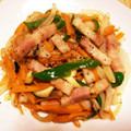 モケ缶's cooksnap of when they made 残り野菜とベーコンの炒め物.