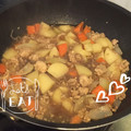 chibisaru☆'s cooksnap of when they made 豚ひき肉のとろとろ肉じゃが.