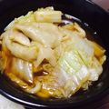 tomochanbb's cooksnap of when they made ✿餃子鍋☆ピリ辛ポン酢味✿.