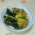MIZU14's cooksnap of when they made ＊きゅうりのすりごまあえ＊.