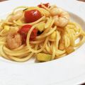 NALA★'s cooksnap of when they made 海老とズッキーニのパスタ.