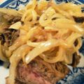 yocolekker's cooksnap of when they made ガッツリ☆ステーキ丼.