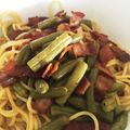 ネビルあゆみ's cooksnap of when they made インゲンとベーコンバターポン酢パスタ.