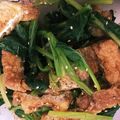 grcrwy's cooksnap of when they made ほうれん草と油揚げのおかか和え.