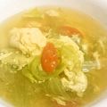 よこりょ☆'s cooksnap of when they made レタスと卵ミニトマトのスープ.
