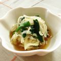 nasubeam's cooksnap of when they made 新玉ねぎとニラの酢の物♪.