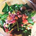 ♡anmi2♡'s cooksnap of when they made ベーコン香る♡ホウレン草とトマトのサラダ.