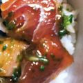 まりこ♪'s cooksnap of when they made びんちょうマグロのづけ丼.