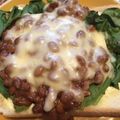 Kappa's cooksnap of when they made 鉄分補給に☆納豆＆ほうれん草トースト.