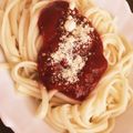 Rieko_ｓ♪♪'s cooksnap of when they made 意外なウマさ！ミートソースチーズうどん.