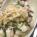 耳ねこ's cooksnap of when they made 和風★チーズクリームスパゲッティ.