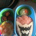 れいゆうだい's cooksnap of when they made キョウリュウジャー　簡単キャラ弁.