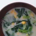 リノチャンネル's cooksnap of when they made ほうれん草とコーンの豆乳みそ汁.