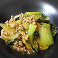ぐろーばるらま's cooksnap of when they made 青梗菜とひき肉の炒め物.