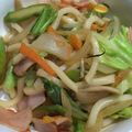 305☆'s cooksnap of when they made アスパラとベーコンのバター醤油焼きうどん.