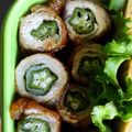 ぽちこ（マイ）'s cooksnap of when they made ✿タレも美味しい♡オクラとシソの肉巻き✿.