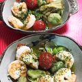 火星撃ち's cooksnap of when they made 海老と空豆とマッシュルームのアヒージョ.