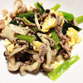 ちよ北's cooksnap of when they made 小松菜と豚こま肉炒め.