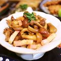ちゃんねるゆみ's cooksnap of when they made 鳥海なめことベーコンのバター醤油炒め♪.
