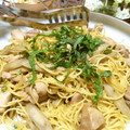 クックQ3M910☆'s cooksnap of when they made 蒸し鶏とゴボウの和風スープパスタ.