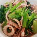 lavor's cooksnap of when they made ガリバタ醤油で絶品のイカと小松菜.