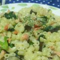 れきる's cooksnap of when they made 鮭とほうれん草の和風クリームパスタ.