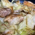 丸いフライパン's cooksnap of when they made ■旨い！鶏肉とキャベツの塩にんにく炒め■.
