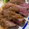 ひめポ's cooksnap of when they made 焼き方にコツ～フライパンで牛肉ステーキ.