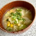 yu🐓's cooksnap of when they made まるで味噌ラーメン。キャベコーン味噌汁.