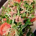 さとるぅ。's cooksnap of when they made ツナとトマトと豆苗の簡単サラダ♪.