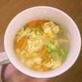 いろいろ's cooksnap of when they made 春雨とキャベツのコーンなスープ.