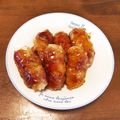 Pinkiepie's cooksnap of when they made 梅だれ絶品♪肉巻き梅おにぎり♪ランチに♡.