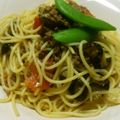 のぞ助's cooksnap of when they made トマトとナスとひき肉のスパゲッティ.