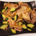 chobikoko's cooksnap of when they made ズッキーニの豚キムチ炒め♪.