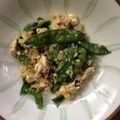クックHKU7YD☆'s cooksnap of when they made さやえんどう豆の卵とじ.