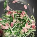 くみちゃんだぷー's cooksnap of when they made ベーコンと水菜のペペロンチーノ.