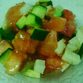 クックQ9GI2H☆'s cooksnap of when they made 簡単トマトとキュウリとちくわの和え物.