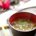 ramuneᐝiRo's cooksnap of when they made なめこのみぞれ汁.