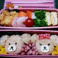 こめかあちゃん♪'s cooksnap of when they made モカ♡プリンのキャラ弁.