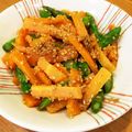 ぱてぃ★'s cooksnap of when they made アスパラとにんじんの胡麻和え♪.